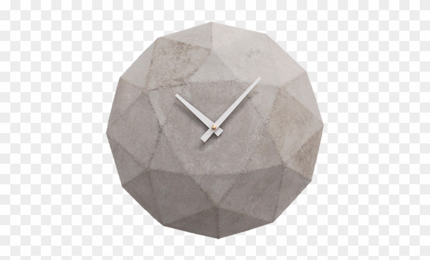 Cairo, Diamond Shaped Concrete Wall Clock - Origami Clipart