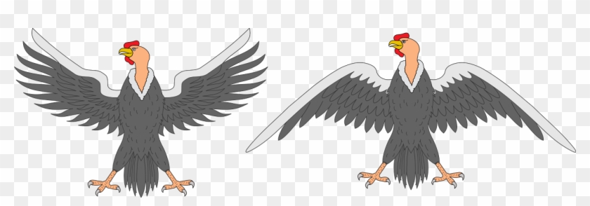 File - Heraldic Condor - Svg - Vulture Coat Of Arms Clipart