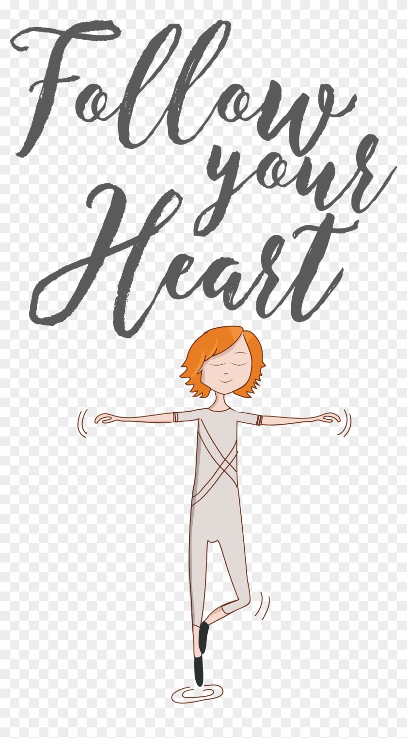 Follow Your Dreams Carolina Falcone Illustration - Calligraphy Clipart