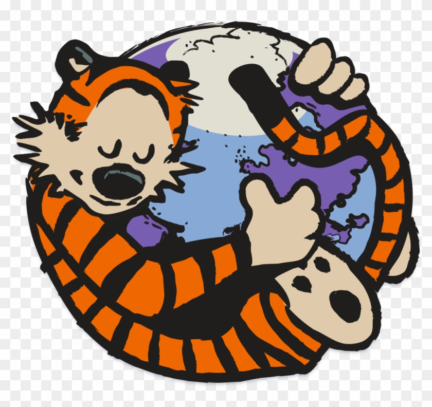 61885886 - Calvin And Hobbes Firefox Clipart #5301025