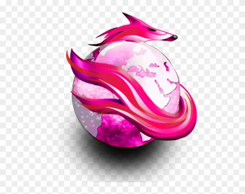 Pink Firefox Icon Clipart