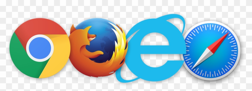 Supported Browsers - Chrome Firefox Safari Icons Clipart