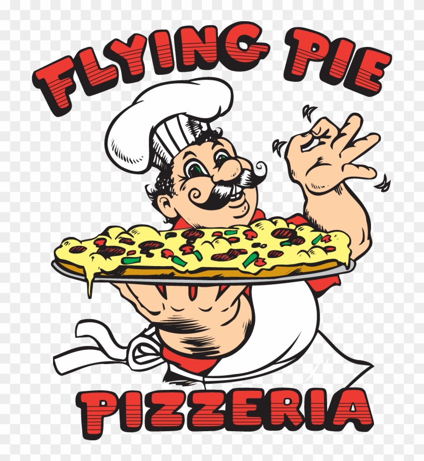 Cartoon Pie Png - Flying Pie Pizza Logo Clipart #5301661