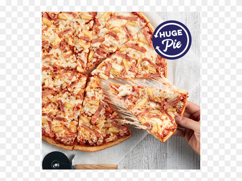 The Big Ham & Pineapple - Dominos New Yorker Pizza Clipart ...