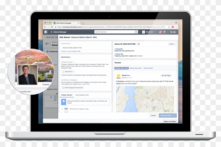 Run Facebook Ads - Flat Panel Display Clipart #5302213