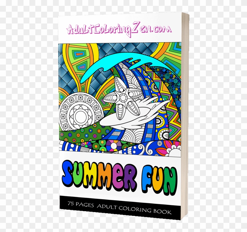 Summer Fun Coloring Book Clipart #5302375