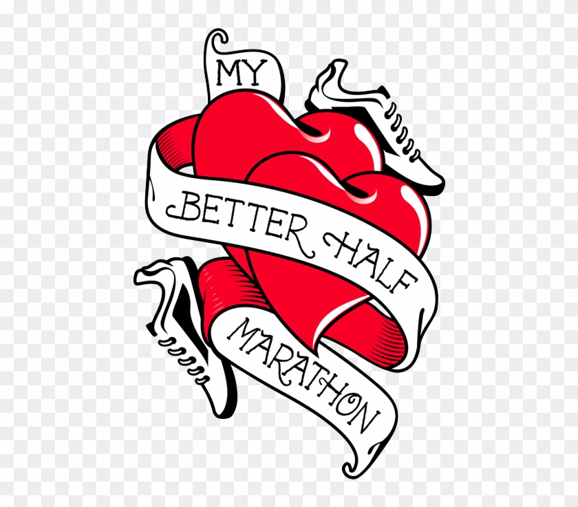 My Better Half Marathon Clipart