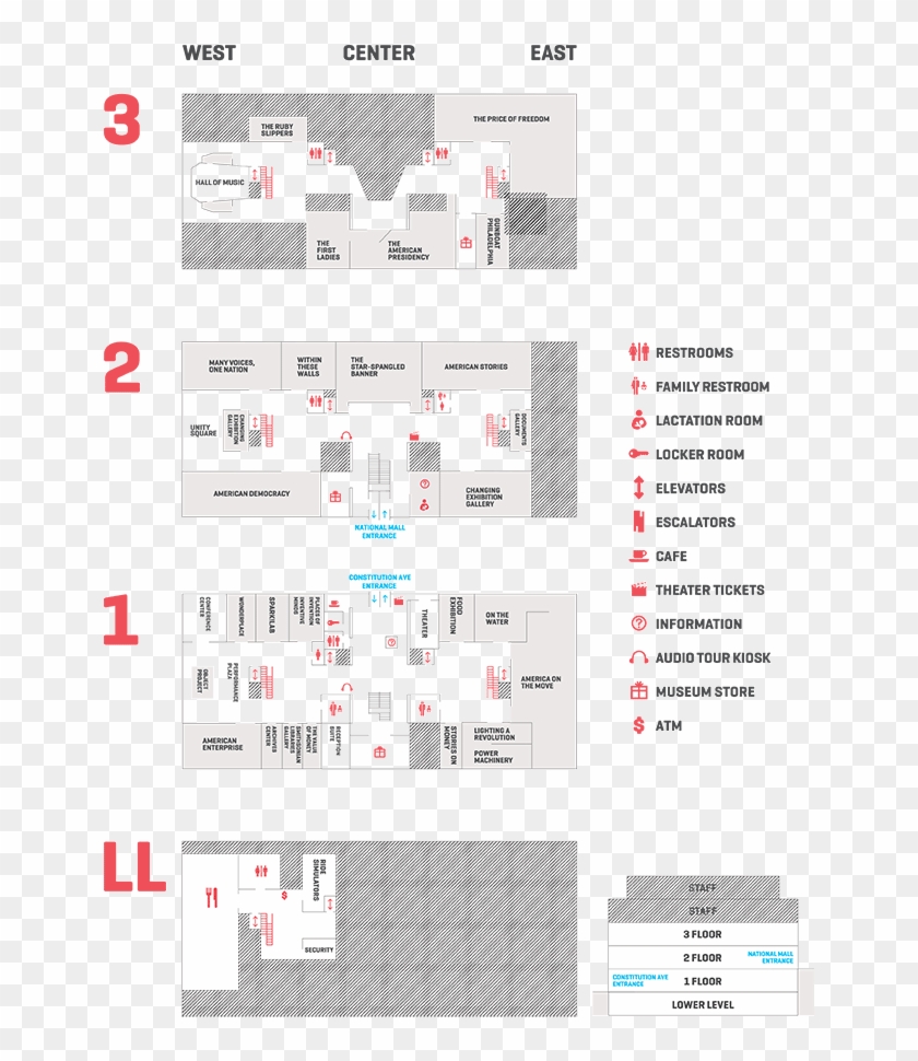 Museum Map - Smithsonian American History Museum Map Clipart #5303721