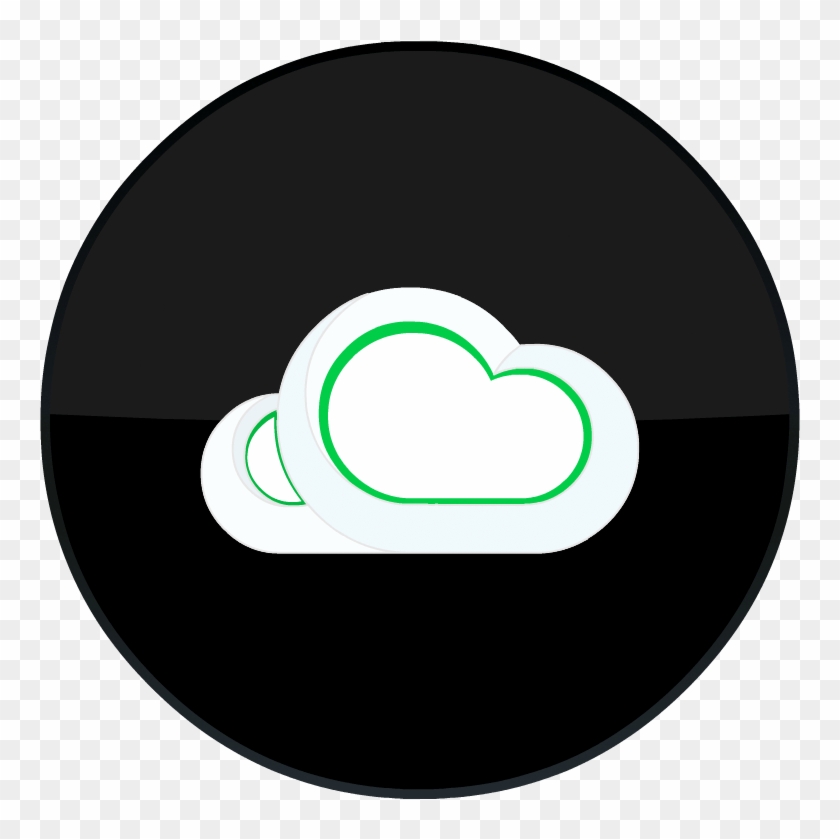 Cloud Storage Icon - Circle Clipart #5303880