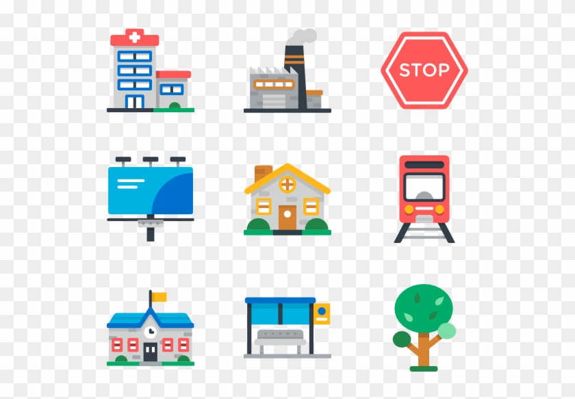 50 Icons - Town Vector Icon Png Clipart #5304021