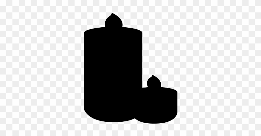 Candles Icon Png Vector - Silhouette Clipart #5304077