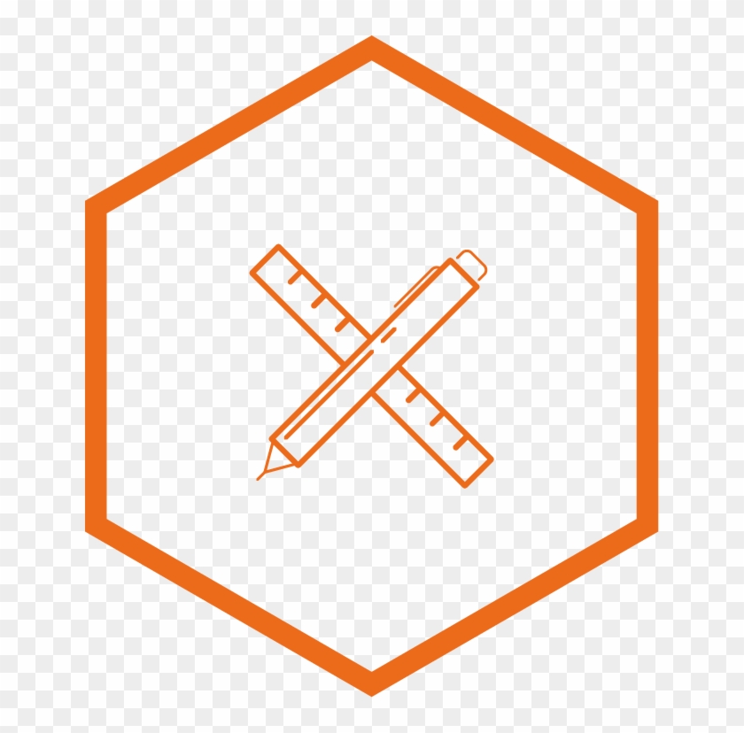 Pencil And Ruler Icon - Icon Clipart