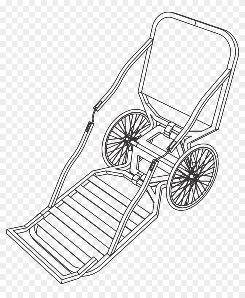 This Free Icons Png Design Of Tree Stand Cart Combination - Line Art Clipart