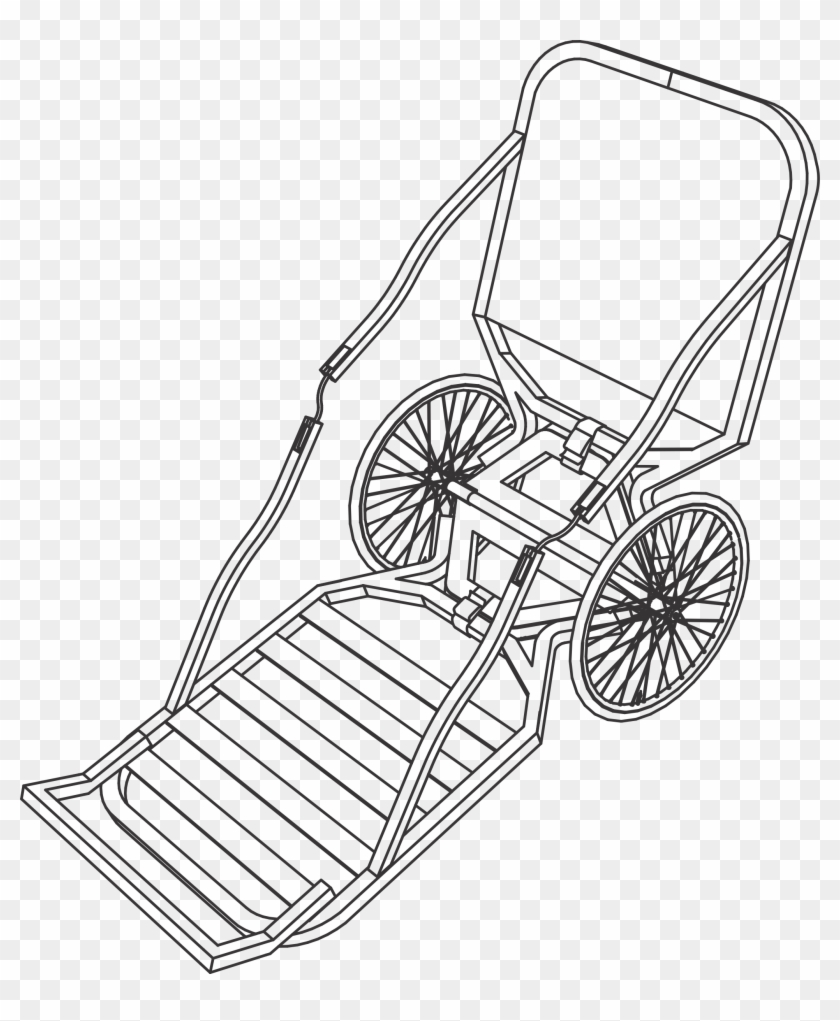 This Free Icons Png Design Of Tree Stand Cart Combination - Line Art Clipart #5304714