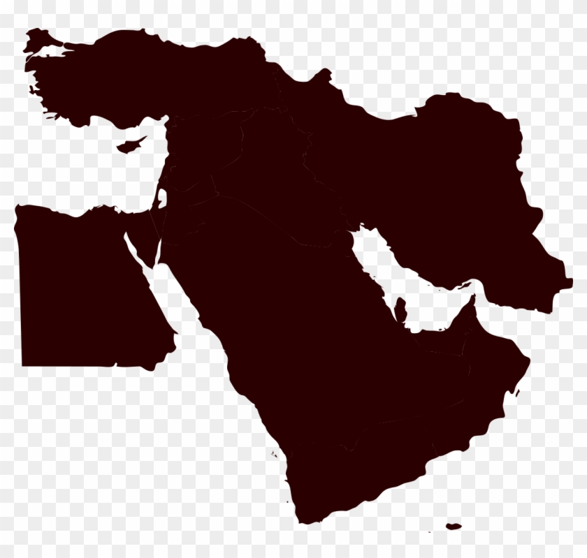 File - Middleeast Blacky - Svg - Middle East Map Svg Clipart #5304844