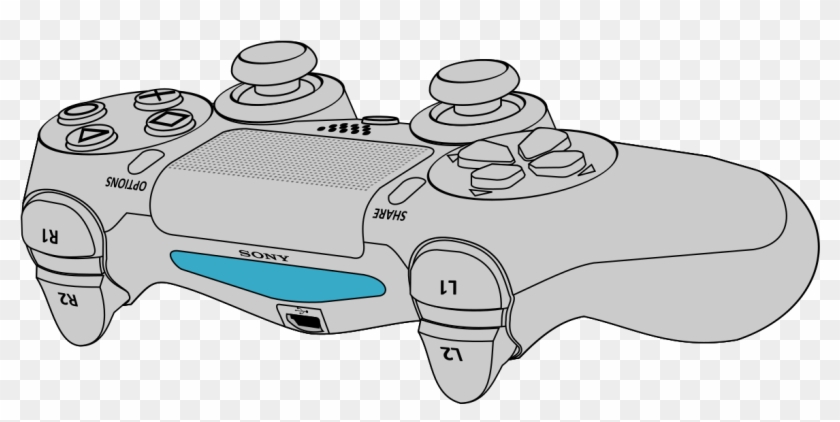 Dualshock 4 Layout Clipart