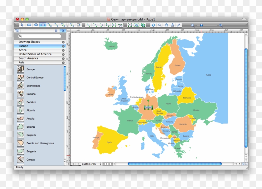 Map Software - Gray Map Of Europe Clipart #5304922