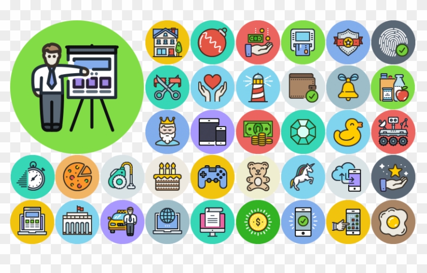 Unigrid Flat Icons - 妖怪 メダル 第 5 章 Clipart #5304951