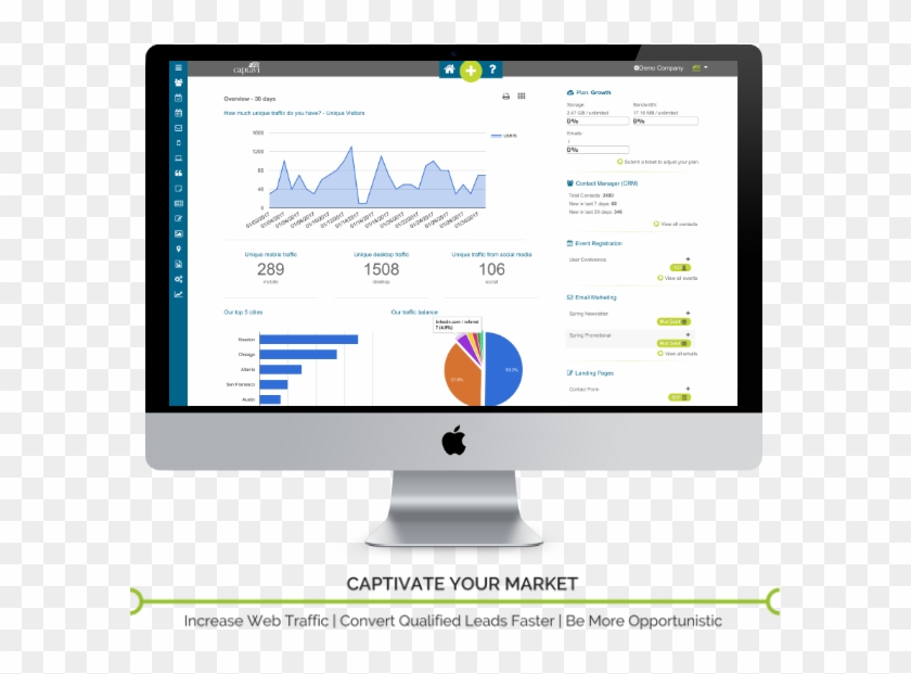 Comprehensive Digital Marketing - Computer Monitor Clipart