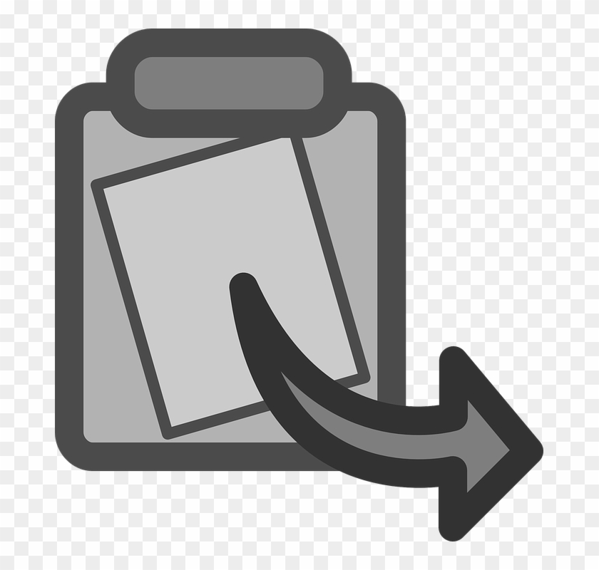 Clipboard Copy Paste Image Duplicate Document - Paste Vector - Png Download