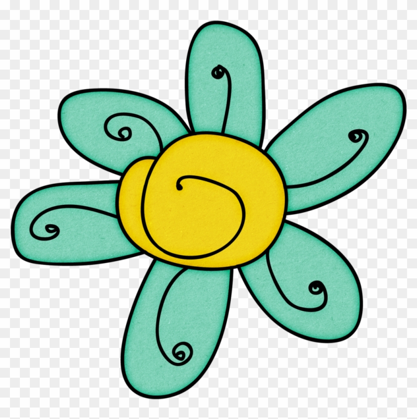 Doodle Flower Flower Doodles, Flower Art, Clip Art, - Clip Art - Png Download #5305393