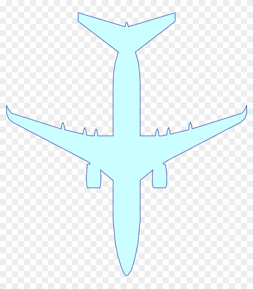 Flyingpete Icons Boeing737 - Boeing 737 Outline Drawing Clipart