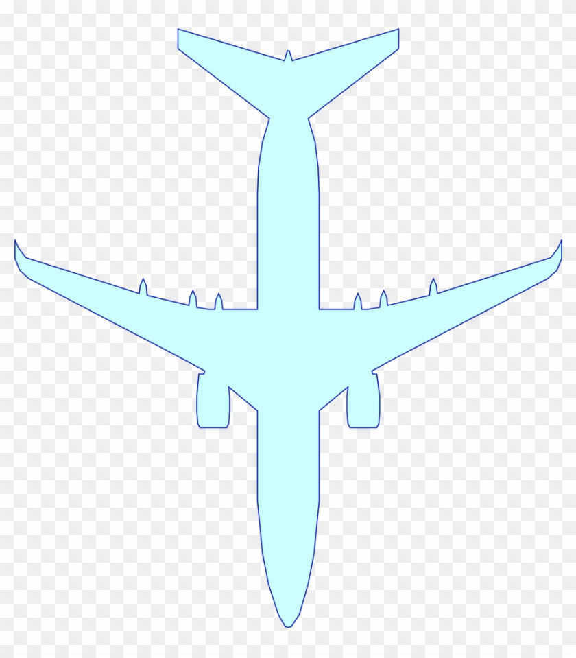 Flyingpete Icons Boeing737 - Boeing 737 Outline Drawing Clipart #5306312