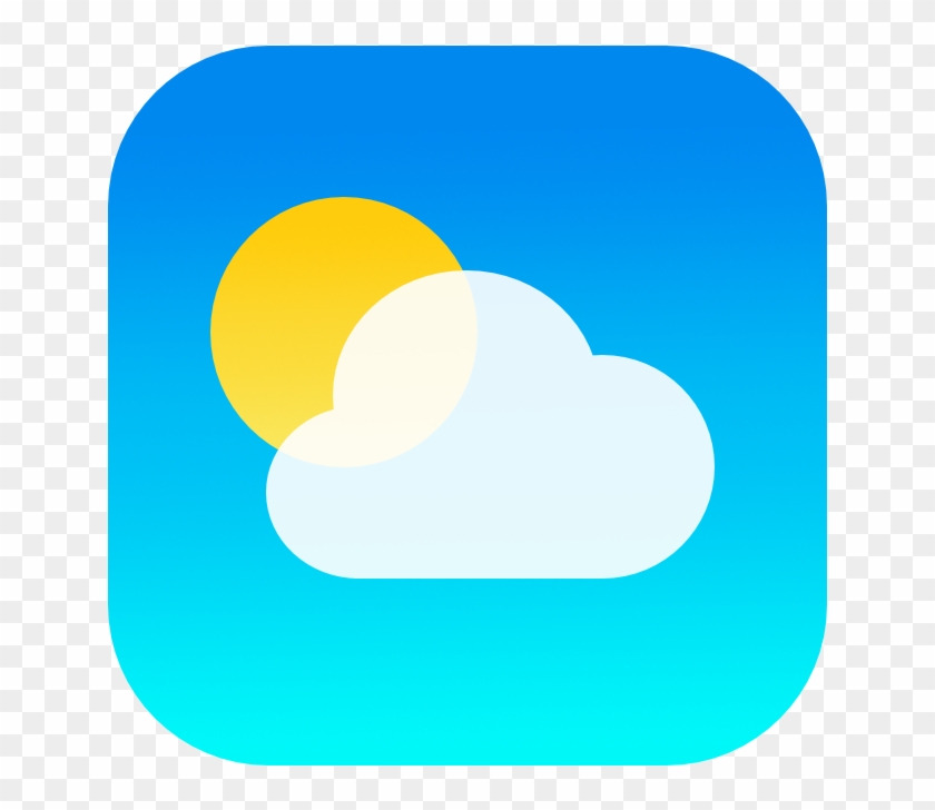 8 Ios 7 Weather Icon Images App Iphone - Ios 11 Weather Icon Png Clipart #5306760