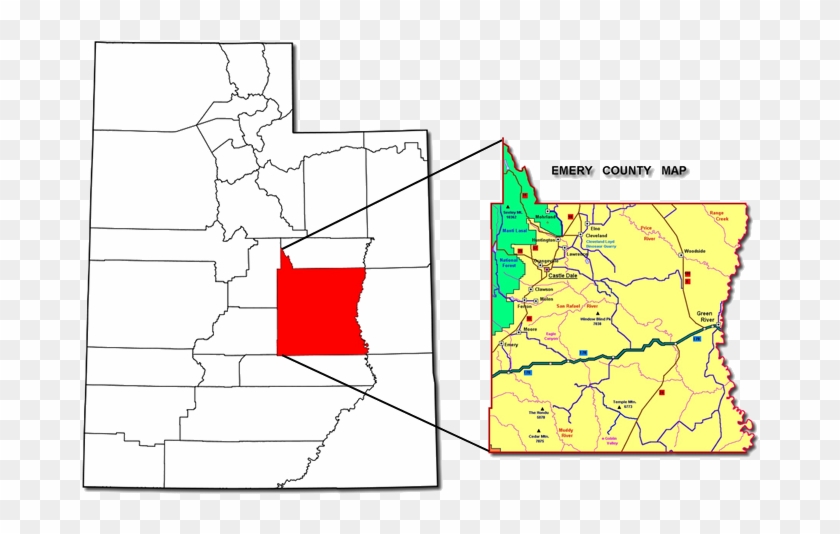 Counties Utah Map - County Utah Clipart #5306869