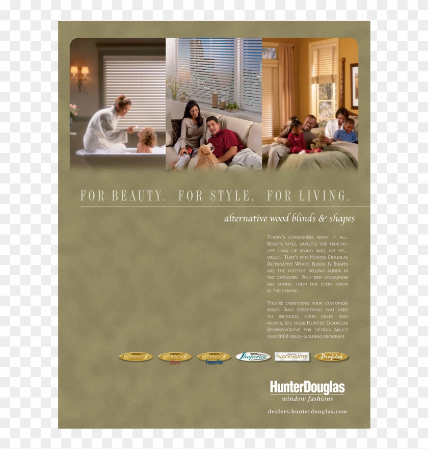 As Agency Of Record For Hunter Douglas' Alternative - Brochure Clipart #5306890