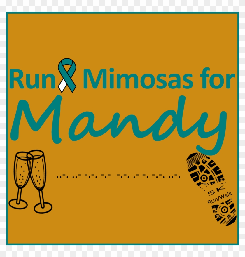 Mimosas For Mandy 5k Run - Shoe Print Clip Art - Png Download #5308157