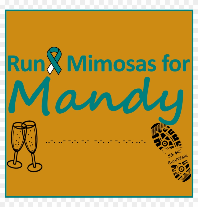 Mimosas For Mandy 5k Run - Shoe Print Clip Art - Png Download
