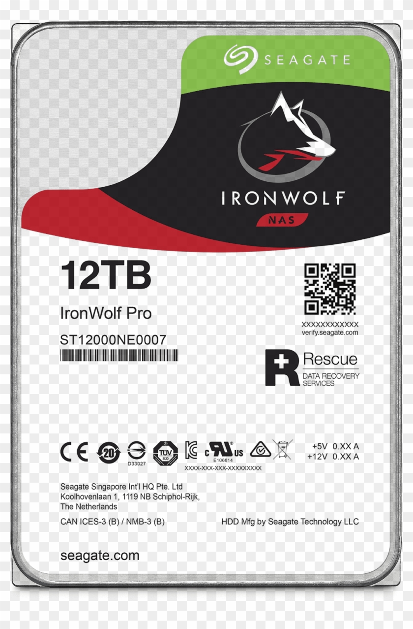 Seagate St12000ne0007 Ironwolf Pro 12tb Hard Drive - Seagate Ironwolf Pro 12tb St12000ne0007 Clipart #5308469