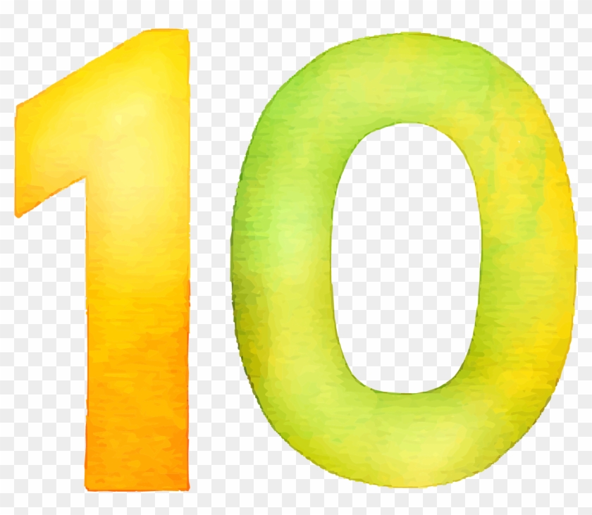 10 Number Png Royalty-free Image - Circle Clipart