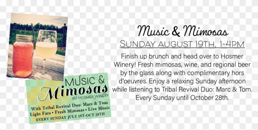 Music & Mimosas - Flyer Clipart