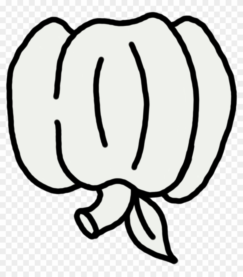 Free Black And White Pumpkin Clip Art - Drawing - Png Download #5309113