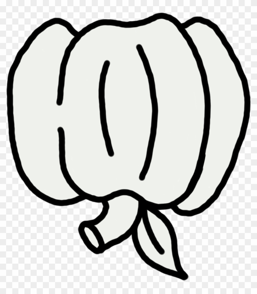 Free Black And White Pumpkin Clip Art - Drawing - Png Download