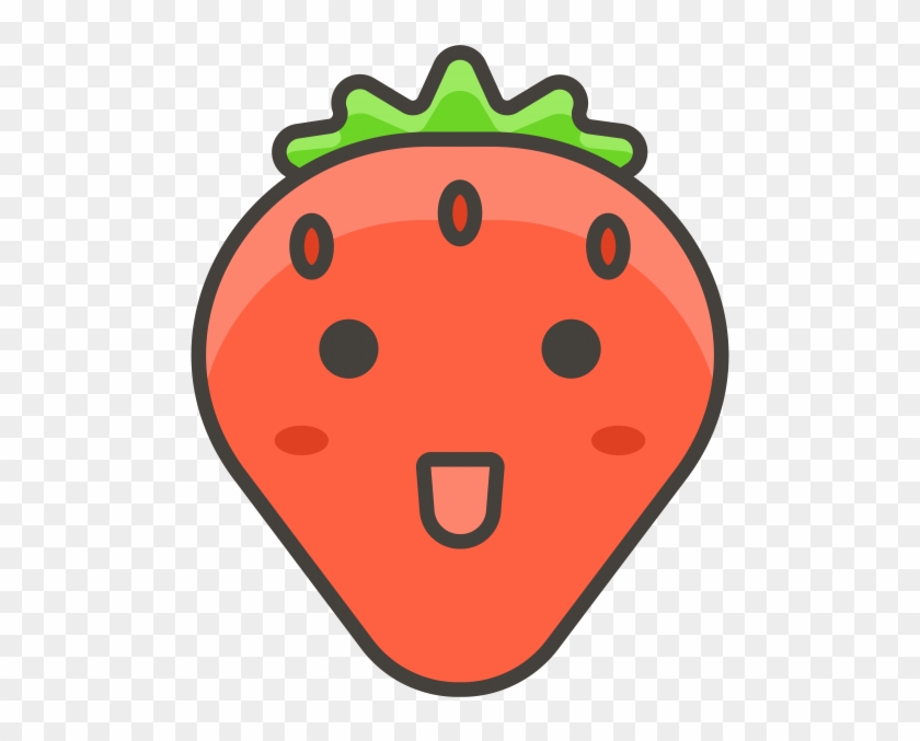 Strawberry Emoji Icon - Strawberry Clipart