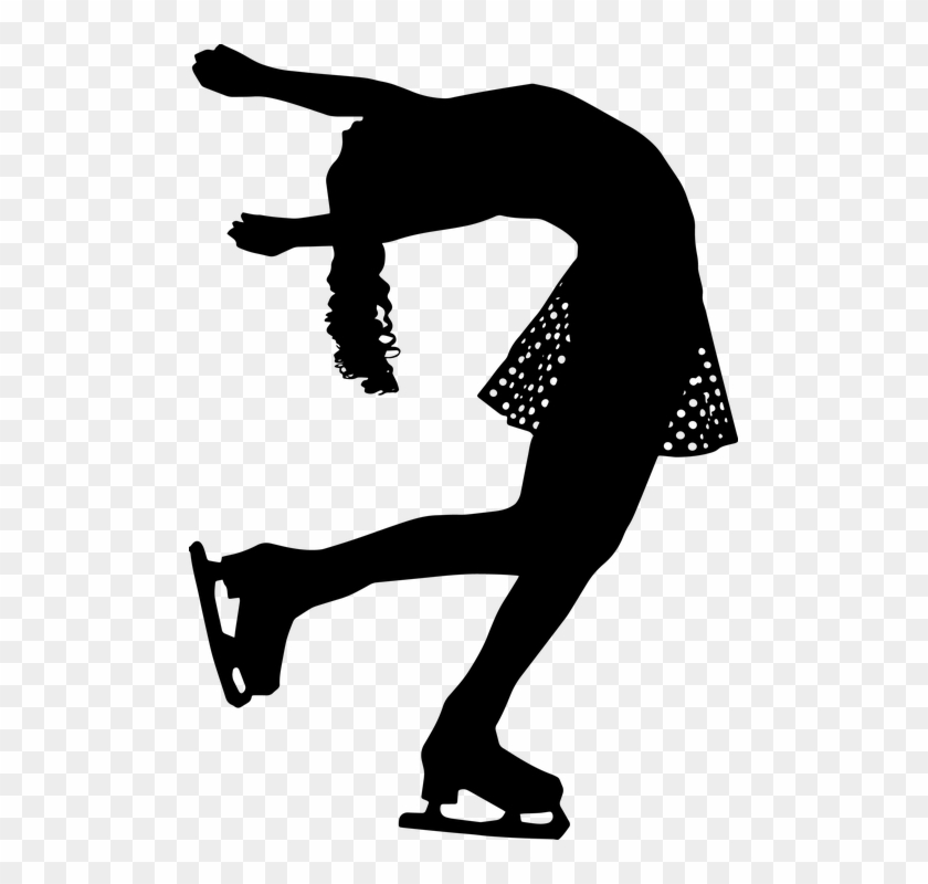 Figure Skating Free Skating Woman Skater - Ice Skating Clear Background Clipart