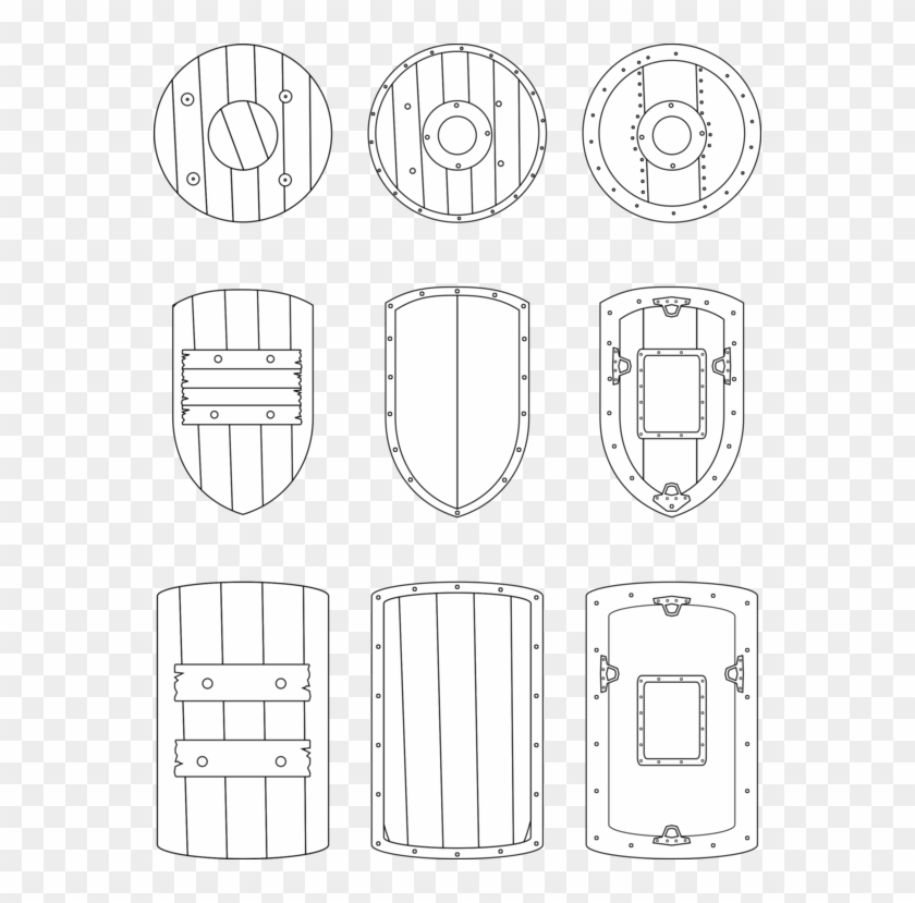 Medieval Shield Png - Shields Medieval Clipart #5309465