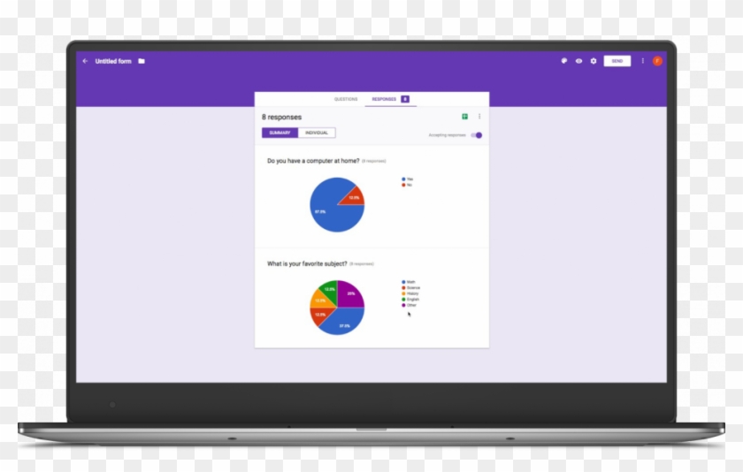 Google Forms Dell Laptop - Example Of Excel Number Cruncher Clipart #5309869