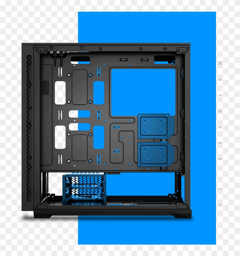 5'' Hard Drive Bays Are Mounted At The Bottom Of The - Electronics Clipart