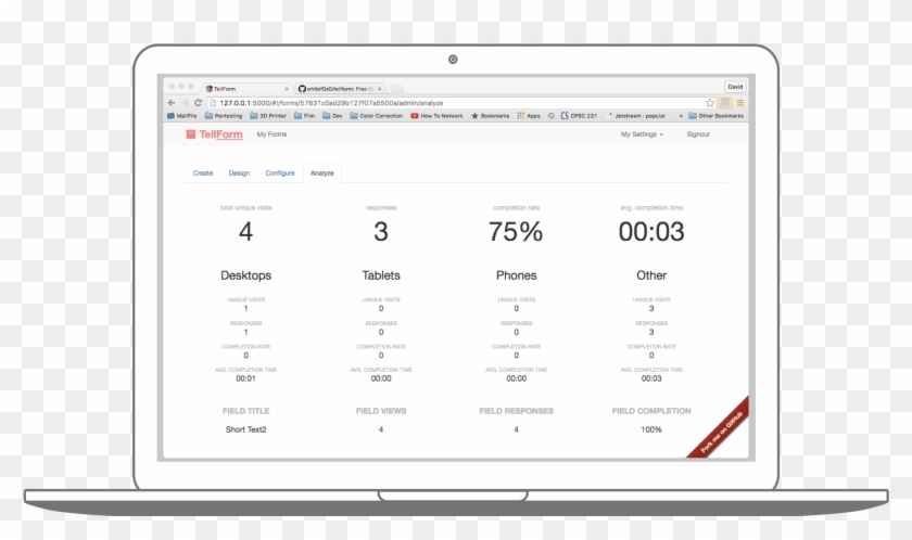 Alternate To Google Forms - Tellform Example Clipart #5310207