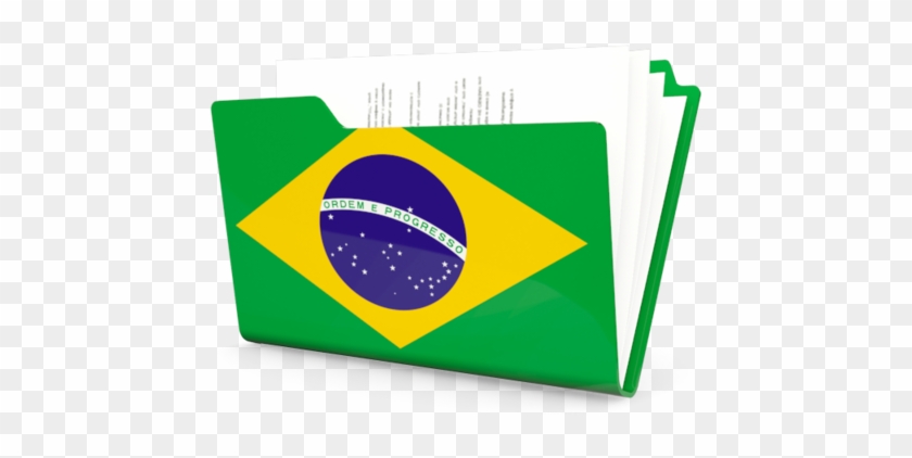 Brazil Flag Folder Icon Clipart