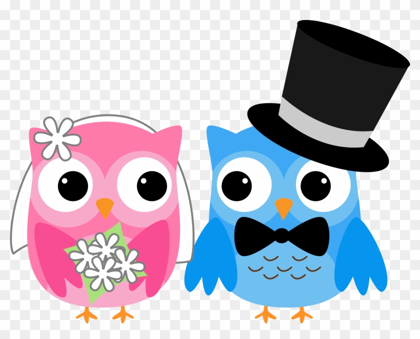 Bride Clipart Owl - Wedding Owls - Png Download #5310320