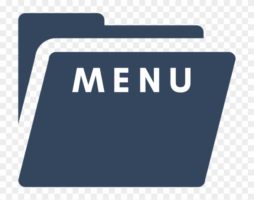 Denim Folder Menu - Sign Clipart