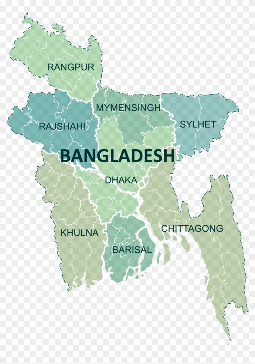 Asia Nepal Map Lovely Map Of The Administrative Divisions - Bangladesh Map Png Clipart #5310850