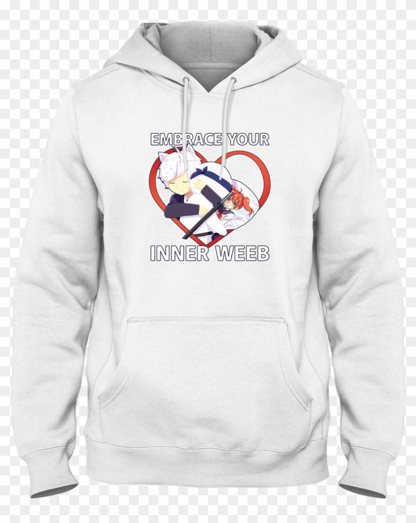 Embrace The Weeb Hoodie - Anime Man Merch Clipart