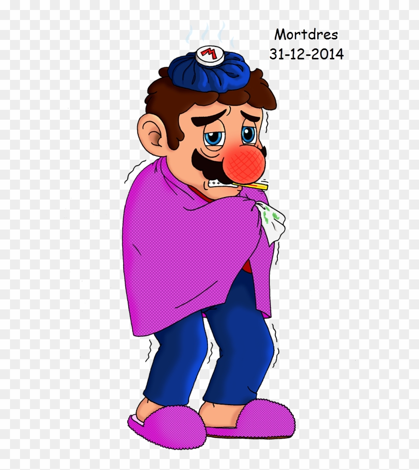 Mario Sneeze , Png Download - Sick Mario Clipart