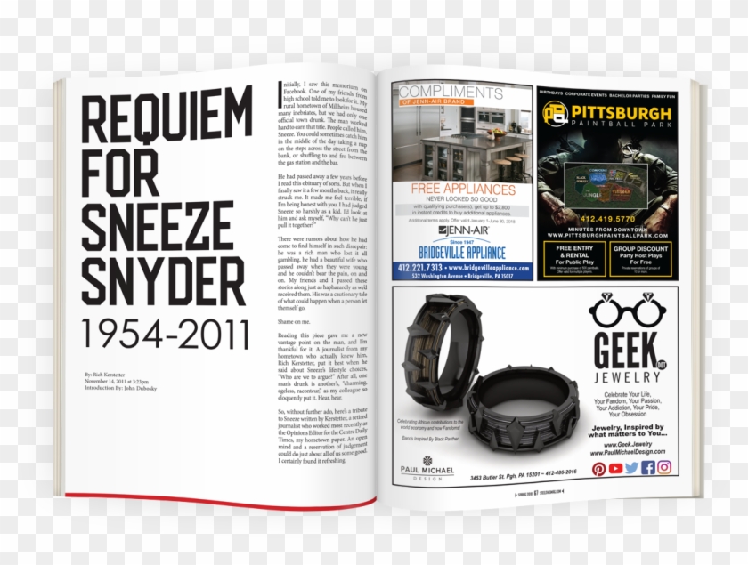 Requiem For Sneeze Snyder - Flyer Clipart